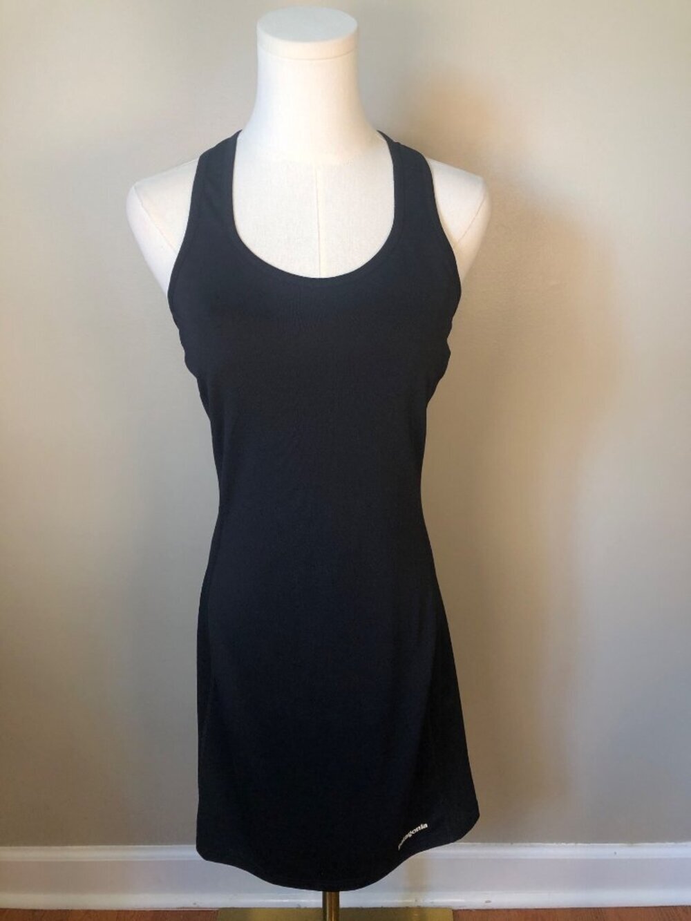 Patagonia Black Athletic Racerback Dress Size S Sporty Lightweight Performance